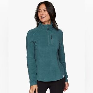 Teal Fleece Quarter-Zip